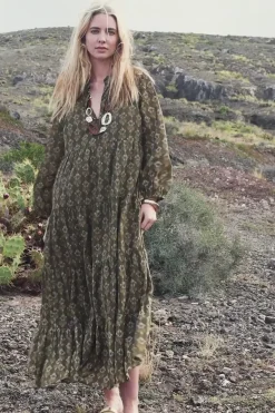 Robes & Combinaisons|LA PETITE ÉTOILE Robe Kami Kaki