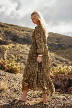 Robes & Combinaisons|LA PETITE ÉTOILE Robe Kami Kaki