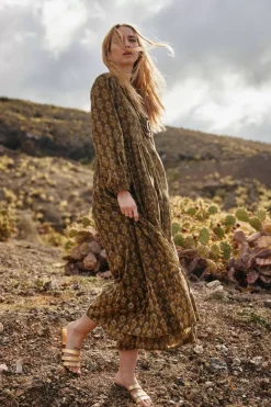 Robes & Combinaisons|LA PETITE ÉTOILE Robe Kami Kaki