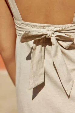 Robes & Combinaisons|LA PETITE ÉTOILE Robe Midi Skylar Beige