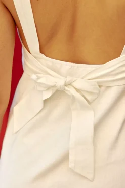 Robes & Combinaisons|LA PETITE ÉTOILE Robe Midi Skylar Blanc