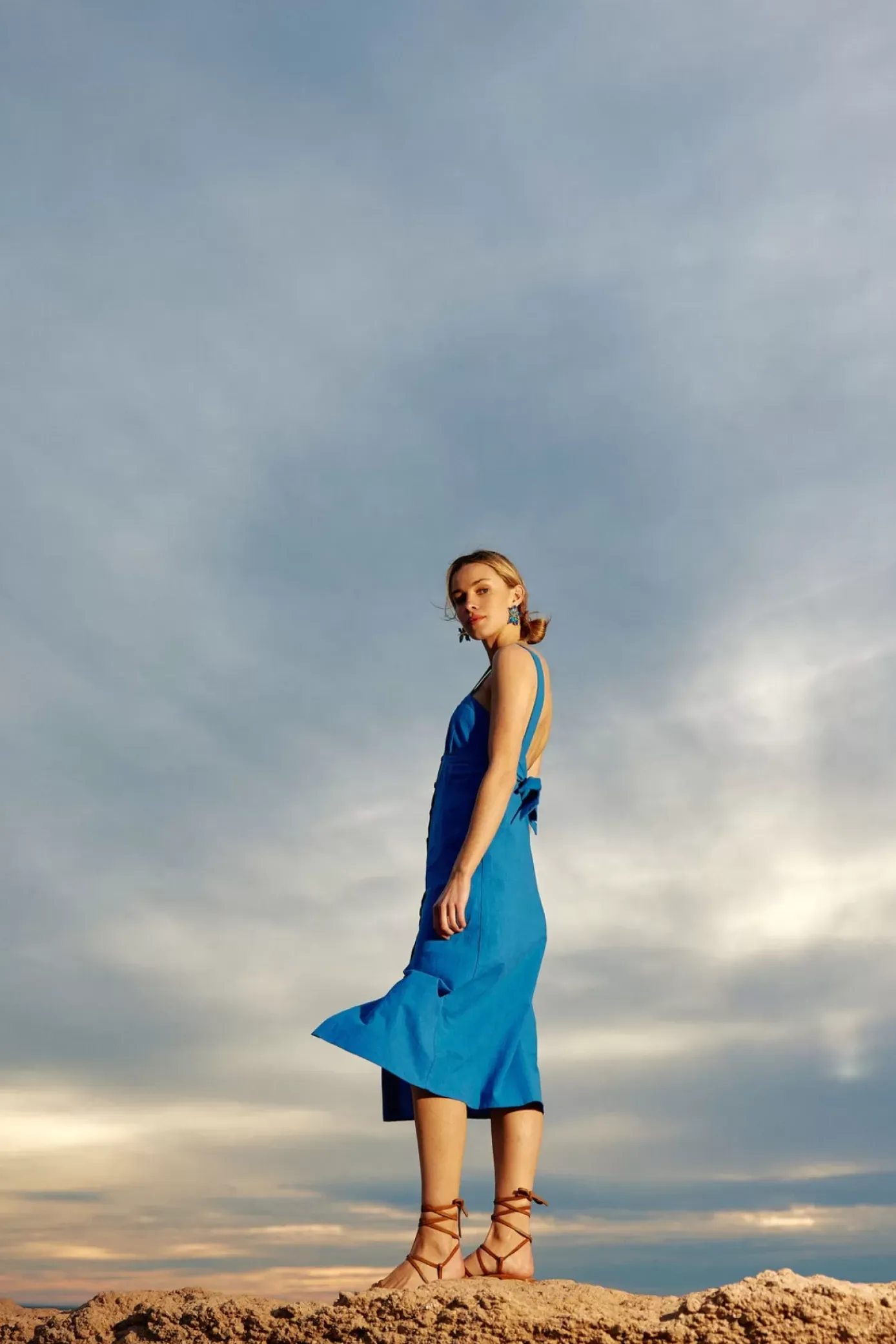 Robes & Combinaisons|LA PETITE ÉTOILE Robe Midi Skylar Bleu