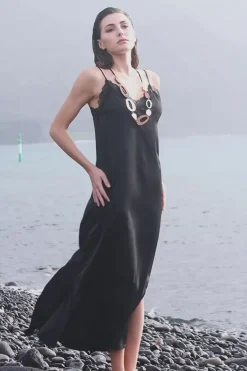 Robes & Combinaisons|LA PETITE ÉTOILE Robe Ramah Noir