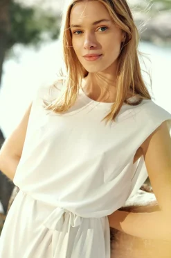 Robes & Combinaisons|LA PETITE ÉTOILE Robe Serenite Blanc