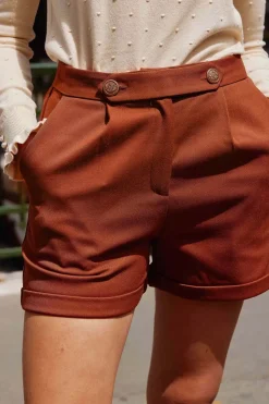 Jupes & Shorts|LA PETITE ÉTOILE Short Abeni Marron