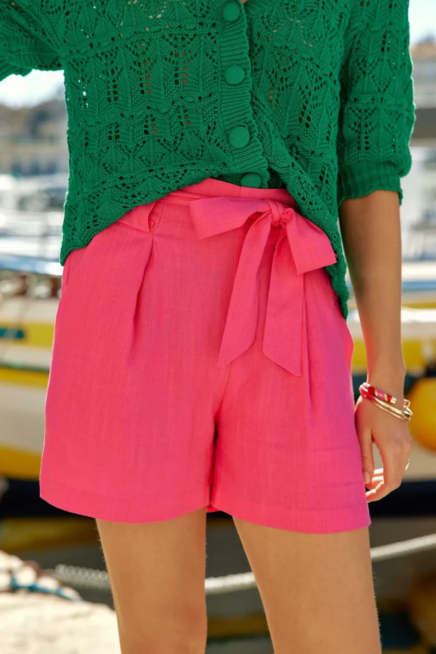 Jupes & Shorts|LA PETITE ÉTOILE Short Amelya Fuchsia
