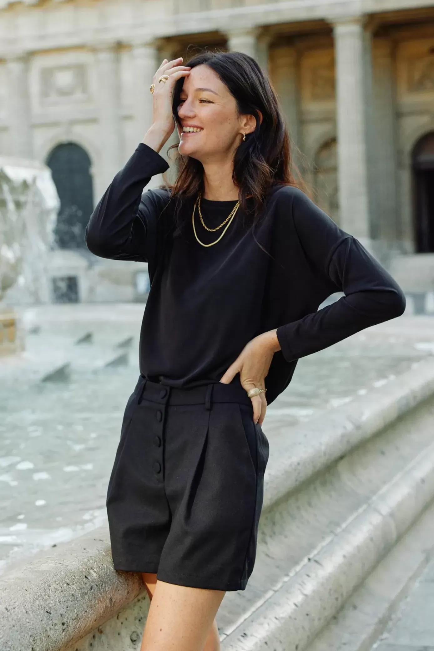 Jupes & Shorts|LA PETITE ÉTOILE Short Ezielle Noir
