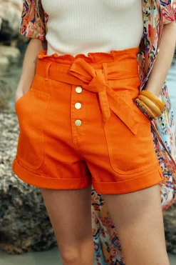 Jupes & Shorts|LA PETITE ÉTOILE Short Viggo Orange