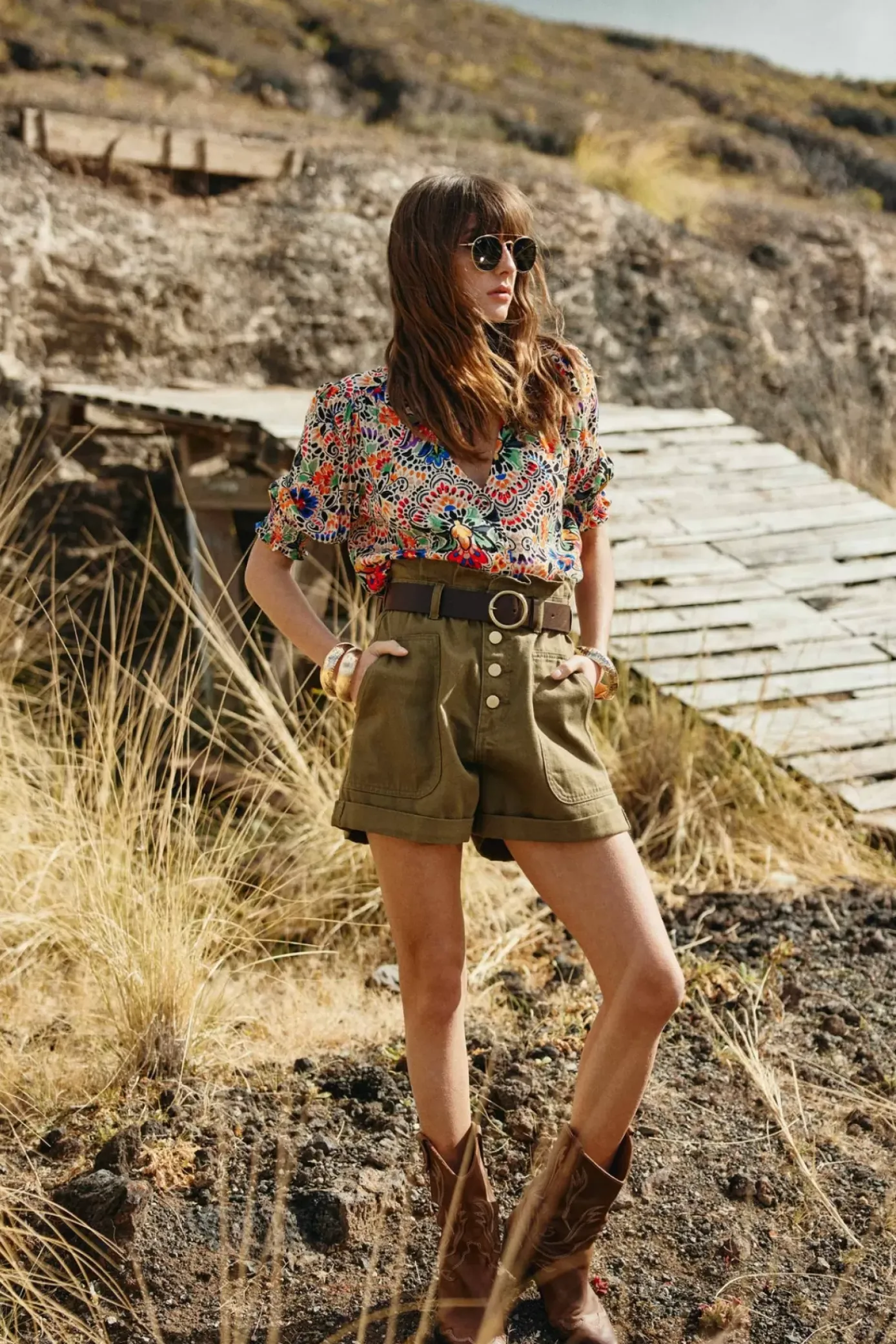 Jupes & Shorts|LA PETITE ÉTOILE Short Viggo Kaki