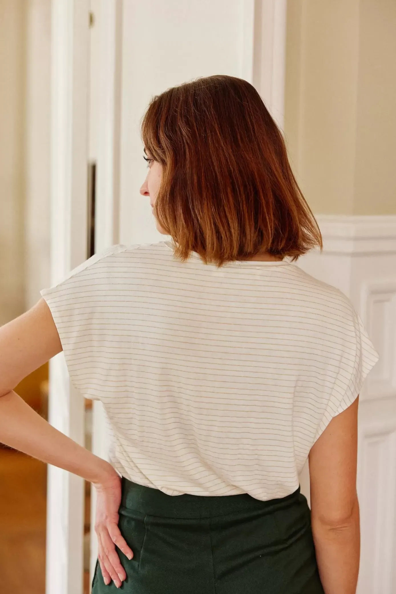 Tops|LA PETITE ÉTOILE T-Shirt Bosco Raye Lurex