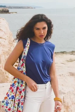 Tops|LA PETITE ÉTOILE T-Shirt Calix Marine
