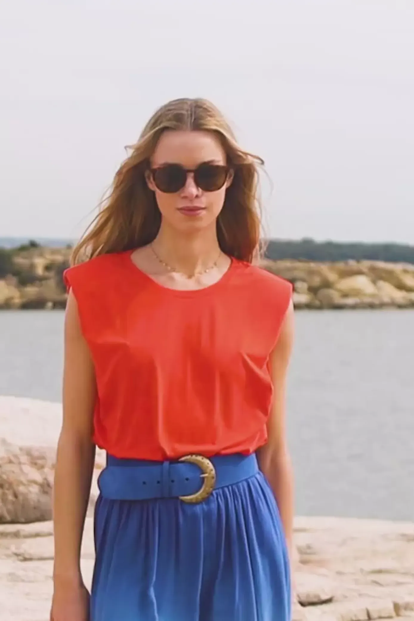 Tops|LA PETITE ÉTOILE T-Shirt Calix Orange
