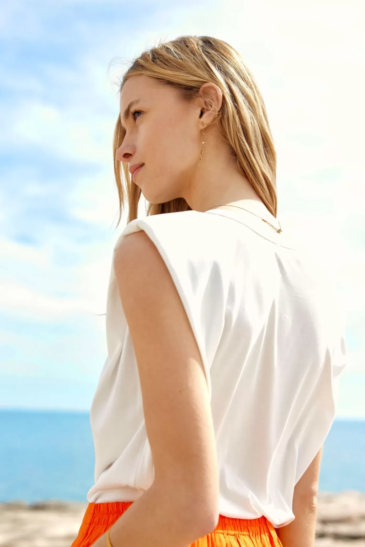 Tops|LA PETITE ÉTOILE T-Shirt Calix Blanc