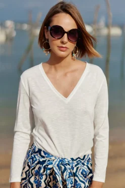 Tops|LA PETITE ÉTOILE T-Shirt Calliopy Ecru