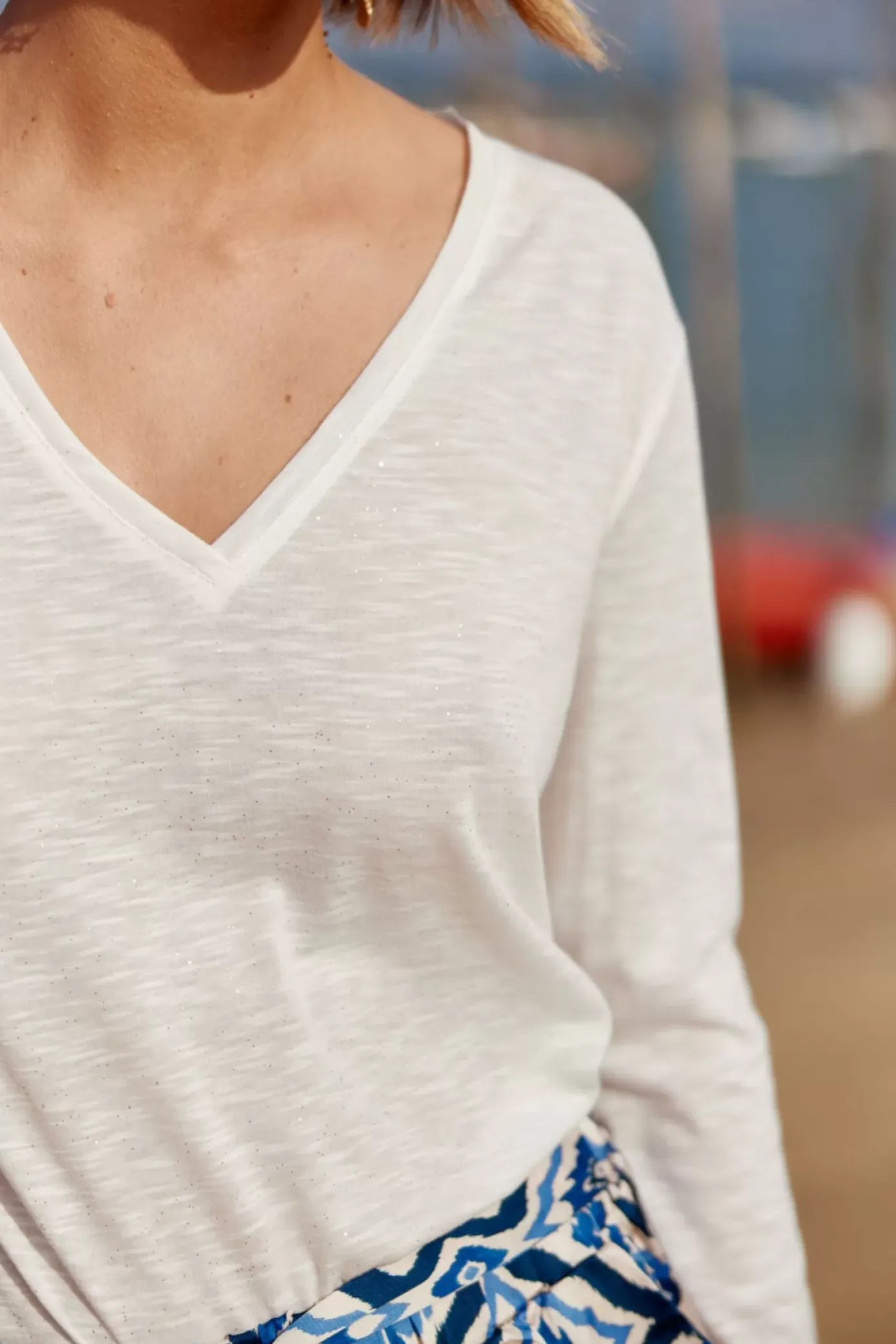 Tops|LA PETITE ÉTOILE T-Shirt Calliopy Ecru