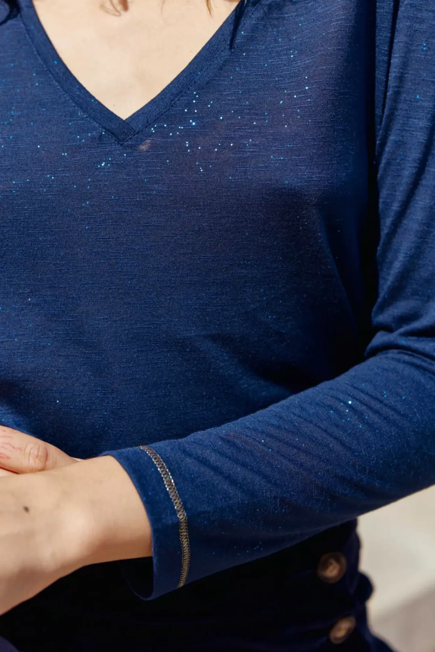 Tops|LA PETITE ÉTOILE T-Shirt Calliopy Marine