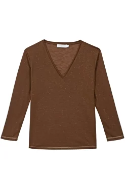 Tops|LA PETITE ÉTOILE T-Shirt Calliopy Choco