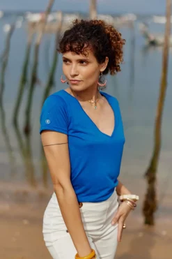 Tops|LA PETITE ÉTOILE T-Shirt Elvie Bleu