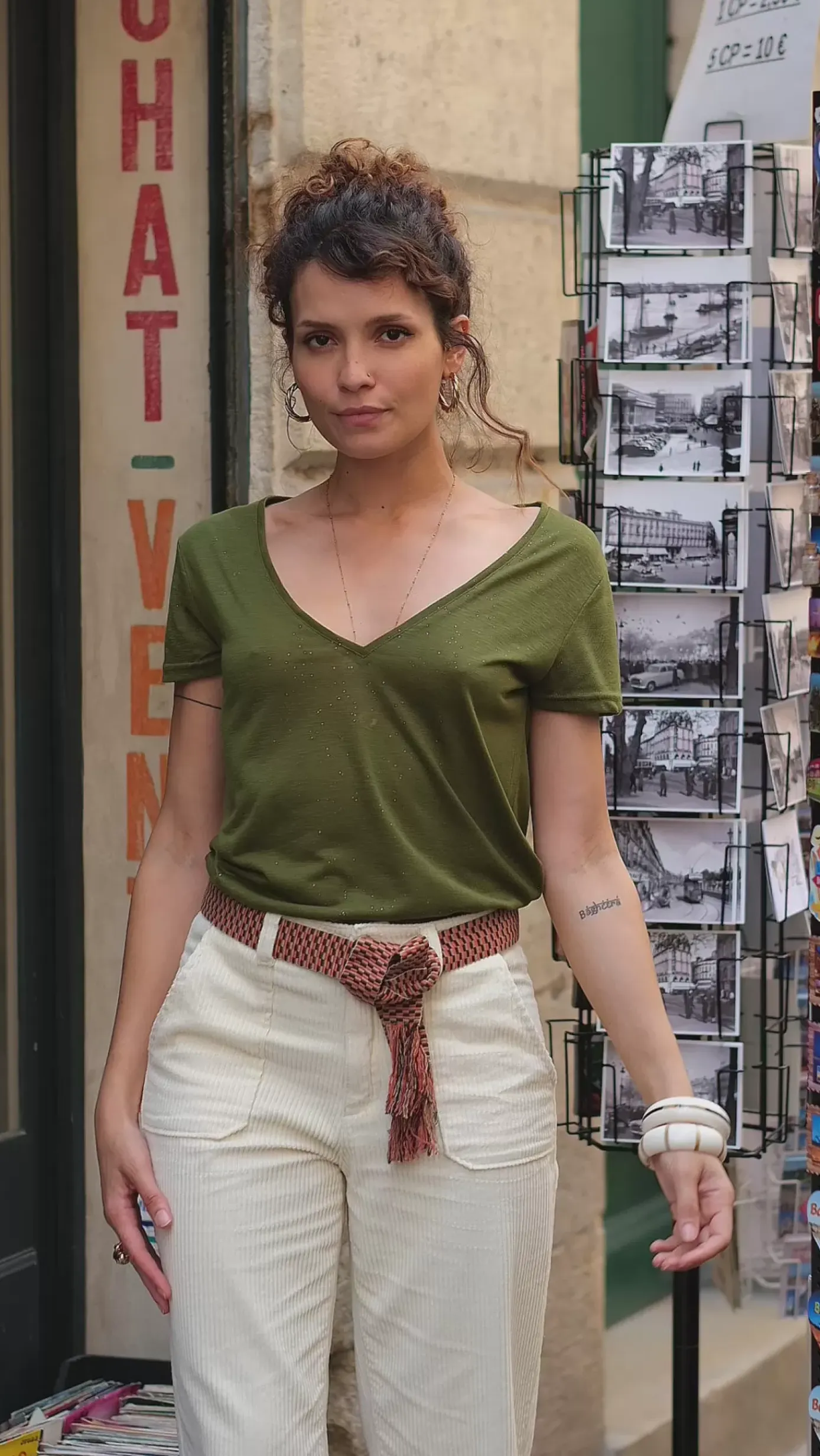 Tops|LA PETITE ÉTOILE T-Shirt Elvie Kaki