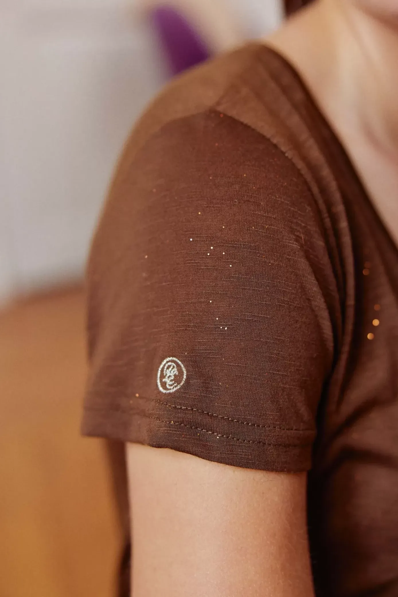 Tops|LA PETITE ÉTOILE T-Shirt Elvie Choco