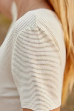 Tops|LA PETITE ÉTOILE T-Shirt Kayla Ecru