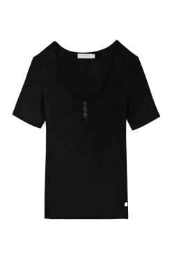 Tops|LA PETITE ÉTOILE T-Shirt Lamiaa Noir