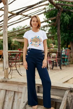 Tops|LA PETITE ÉTOILE T-Shirt Roll-In Blanc