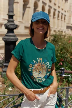 Tops|LA PETITE ÉTOILE T-Shirt Roll-In Vert