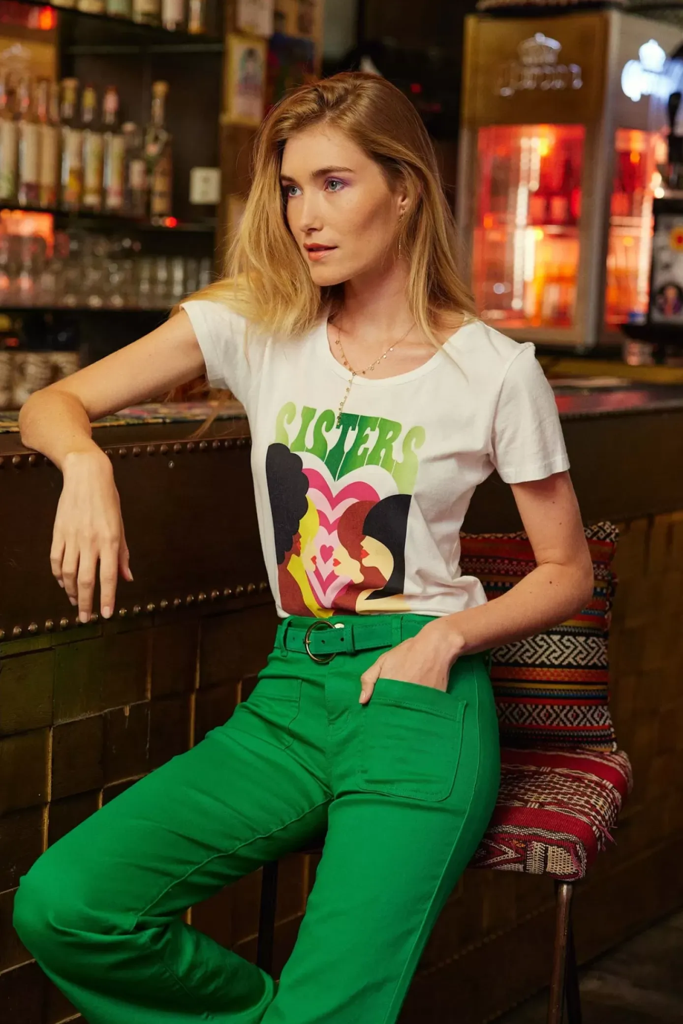 Tops|LA PETITE ÉTOILE T-Shirt Soeurettes Blanc