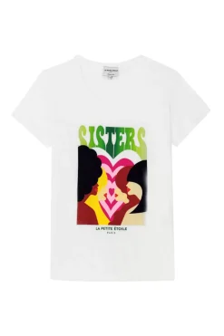 Tops|LA PETITE ÉTOILE T-Shirt Soeurettes Blanc