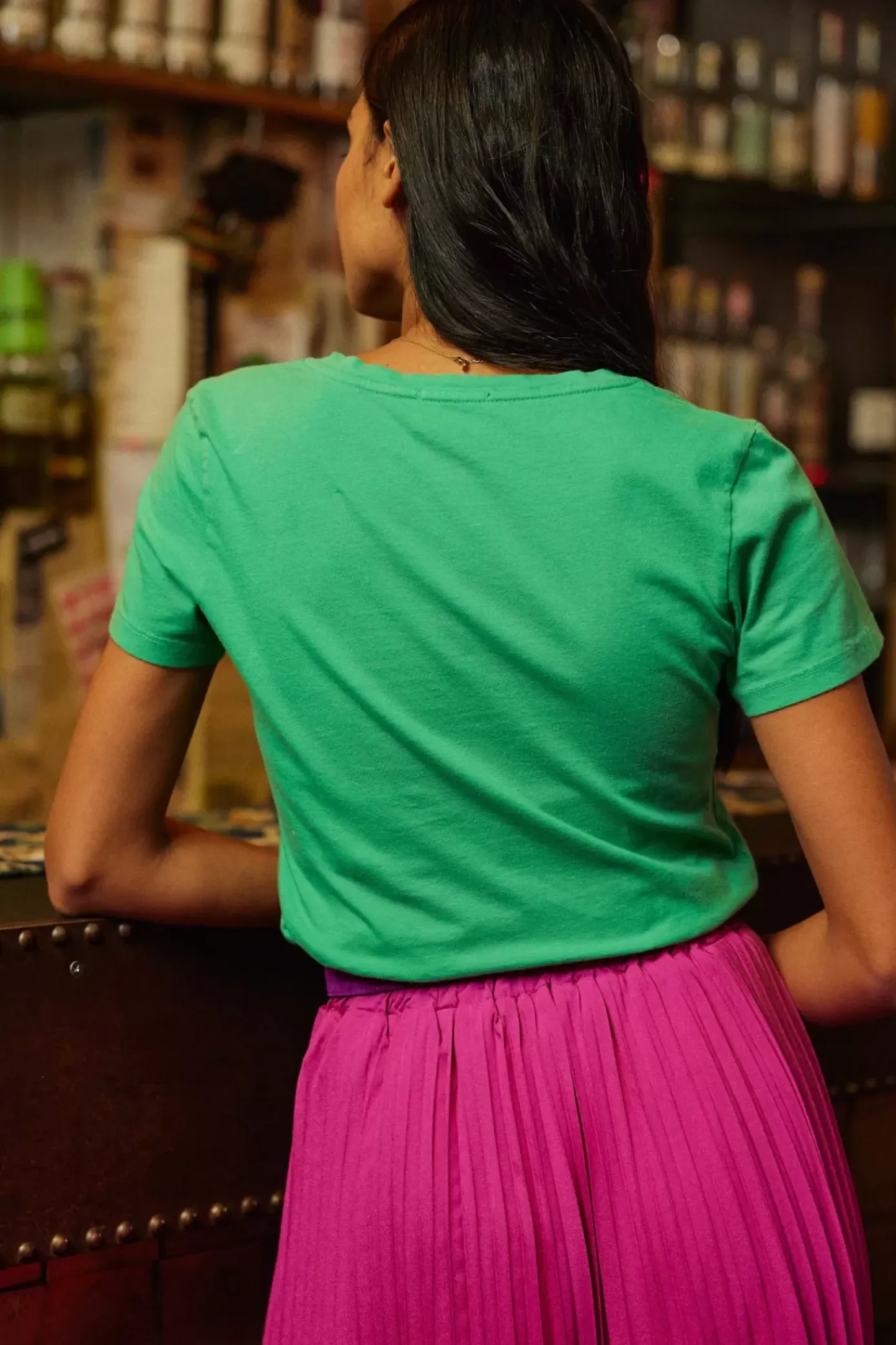 Tops|LA PETITE ÉTOILE T-Shirt Soeurettes Vert