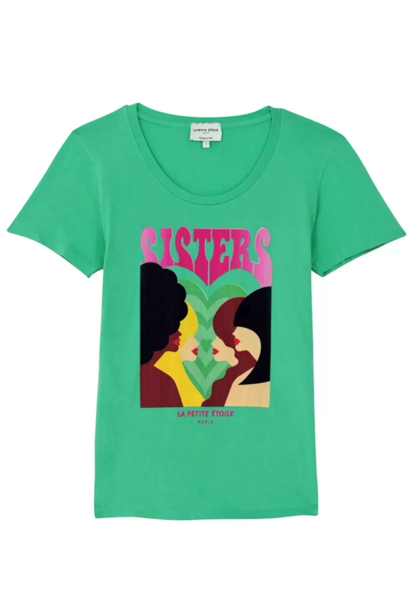Tops|LA PETITE ÉTOILE T-Shirt Soeurettes Vert