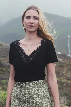 Tops|LA PETITE ÉTOILE T-Shirt Talsmo Noir