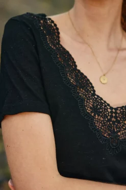 Tops|LA PETITE ÉTOILE T-Shirt Talsmo Noir