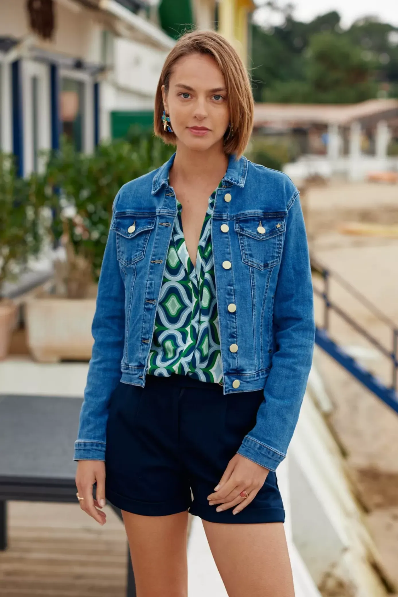 Manteaux & Vestes|LA PETITE ÉTOILE Veste Joele Stone