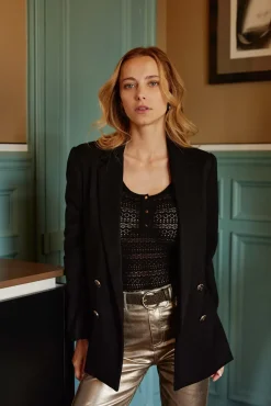 Manteaux & Vestes|LA PETITE ÉTOILE Veste Kyra Noir